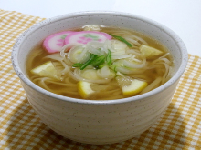 鶏塩や店長の日本一の比内地鶏ブログ-塩スープで食べるうどん！