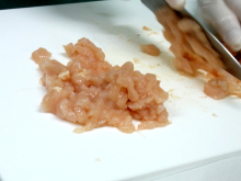 秋田の美味しい食べ方。比内地鶏ショップ名物店長の料理＆釣りブログ-メンチカツレシピ１