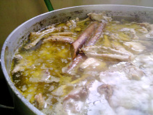 秋田の美味しい食べ方。比内地鶏ショップ名物店長の料理＆釣りブログ-比内地鶏スープ