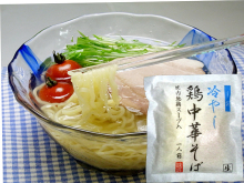 秋田の美味しい食べ方。比内地鶏ショップ名物店長の料理＆釣りブログ-冷やし比内地鶏鶏中華そば